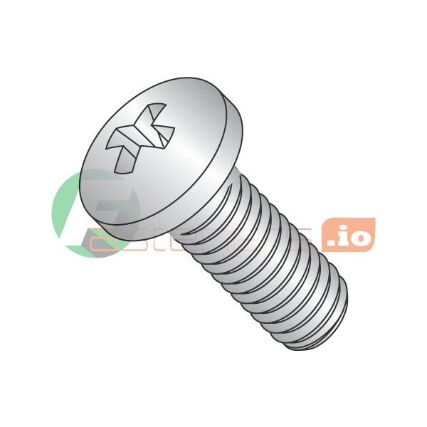 Newport Fasteners #10-32 x 2 in Phillips Pan Machine Screw, Plain 18-8 Stainless Steel, 1000 PK 847168 - main